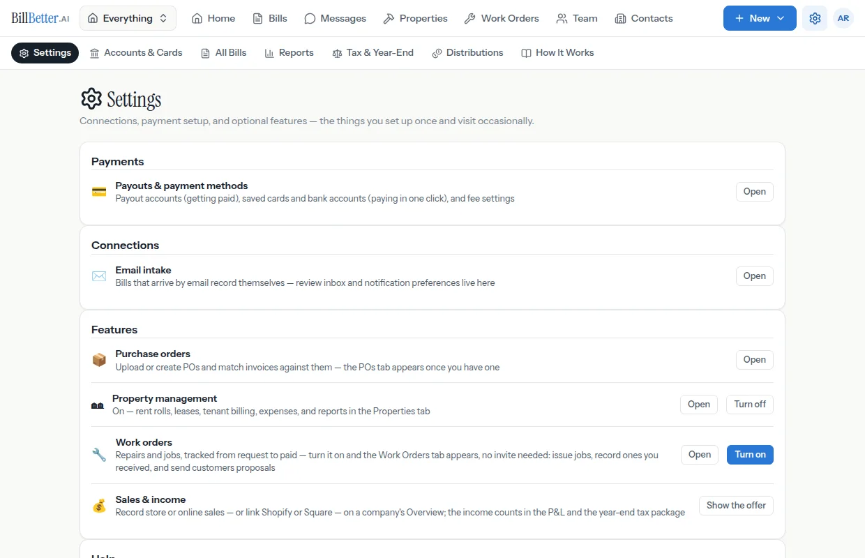 QuickBooks sync